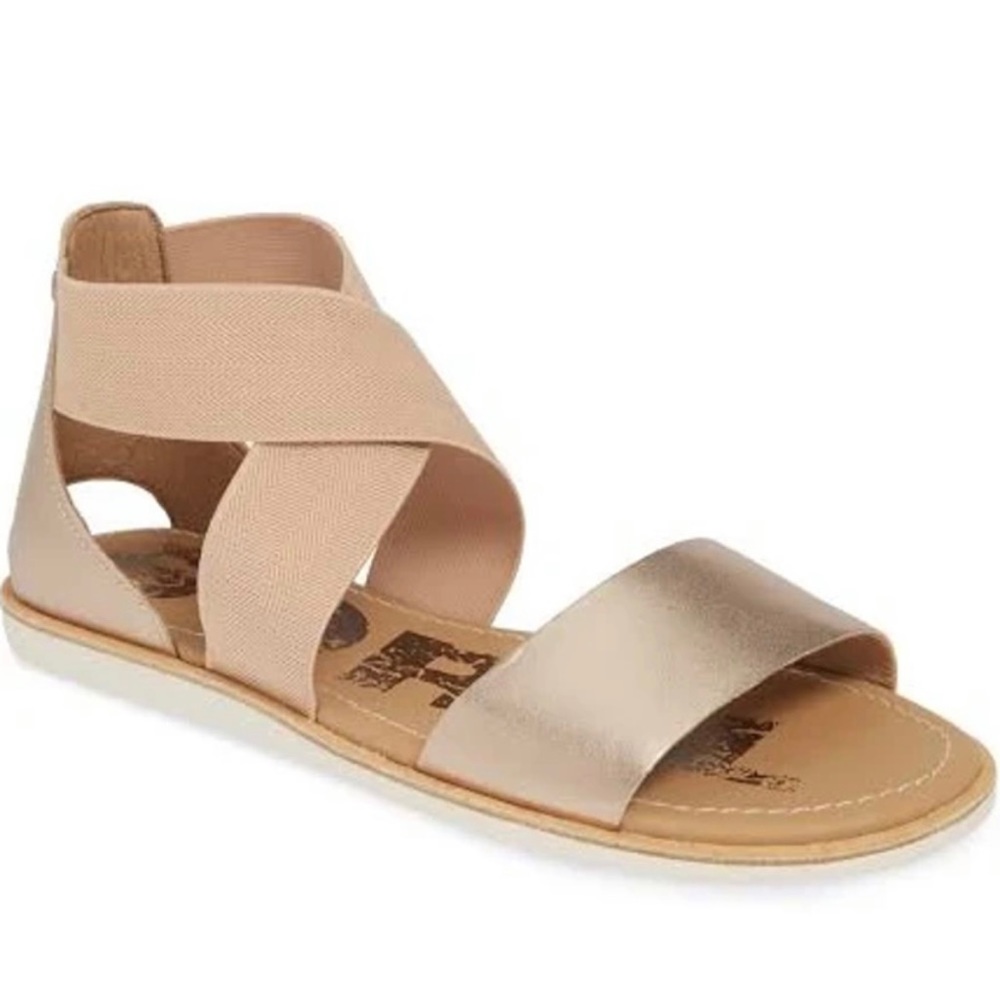 Sorel Ella Sandal in Rose Gold - size 10